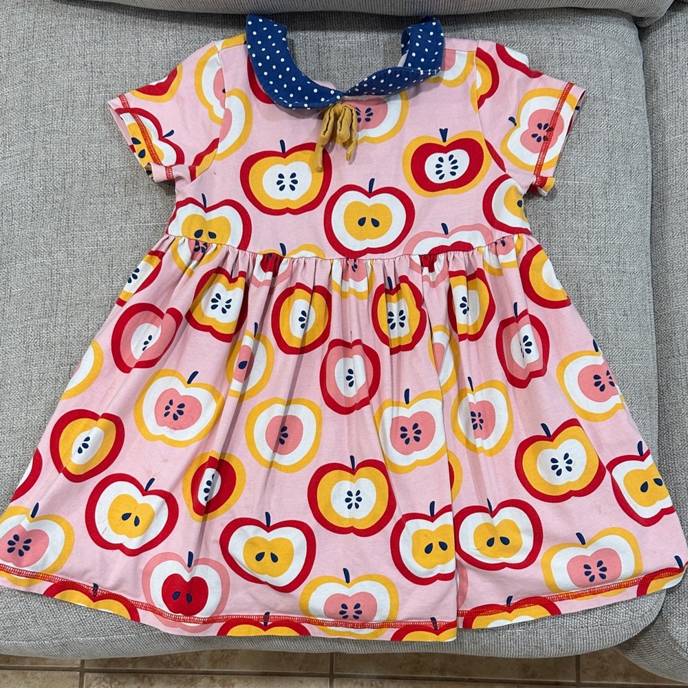 Wild Flowers Apple Print Pink Kids Dress/Shirt